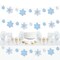 Big Dot of Happiness Blue Snowflakes - Winter Holiday Party DIY Decorations - Clothespin Garland Banner - 44 Pieces